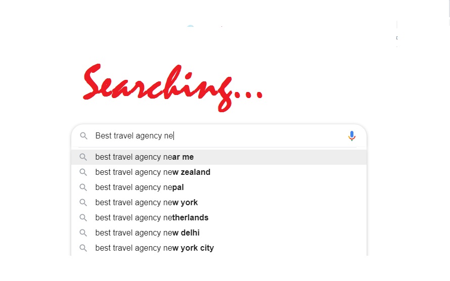 Searching for the best travel agency